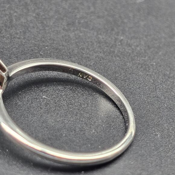 NVC Pear Cut CZ Ring Size 8 Silver Plated Band Tear Drop - Picture 4 of 10